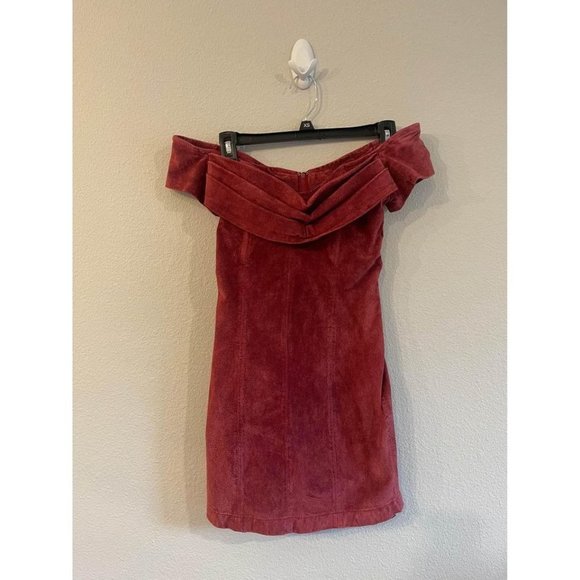 Free people Maria leather dress size 0 - Picture 2 of 4